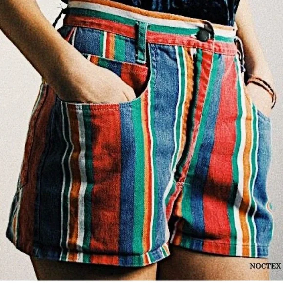 Levi’s Silver Tab Baggy Denim Striped Shorts - Picture 8 of 8